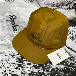 (new+tag) Rapha snapback cap -- hat for life off the bike roasted mustard